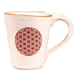 Levensbloem mok voor thee of koffie keramiek Levensbloem mok voor thee of koffie keramiek