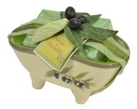 Le Chatelard 1802 olive handzeep kado verpakt bad Le Chatelard 1802 olive handzeep kado verpakt bad