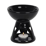 Aroma brander abstract zwart ca 12cm Aroma brander abstract zwart ca 12cm